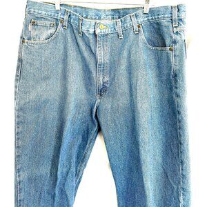 Carhartt Men's Blue Jeans Straight Relaxed Fit 46x32 Medium wash